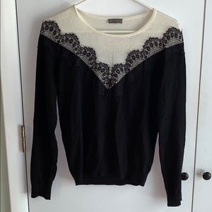 Black and white sweater